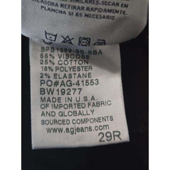 Adriano Goldschmied AG The Legging Ankle Maternity Black Women's Jeans 29 NWT - Picture 5 of 7